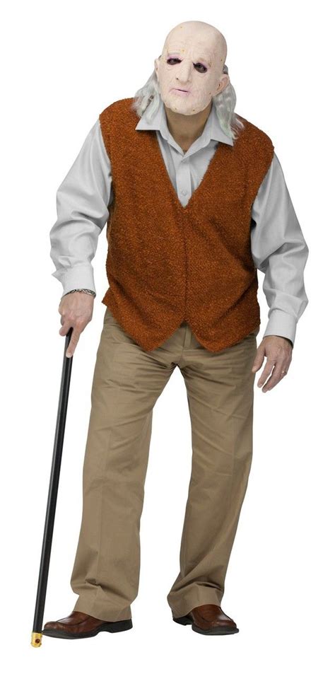 black old man costume